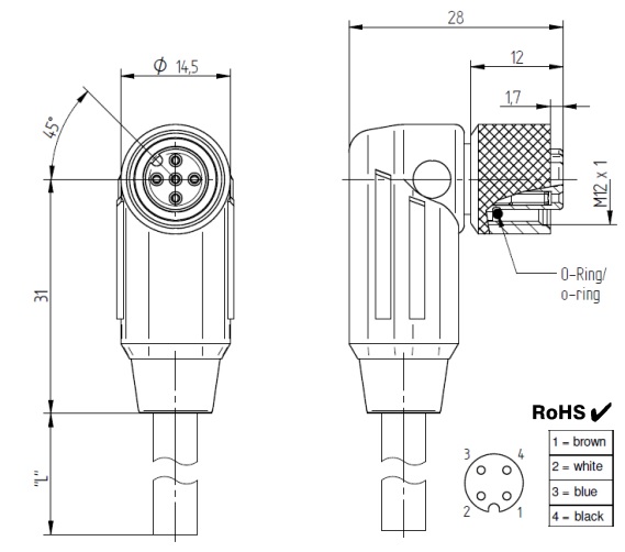 MFO.CB.25 MAG-VIEW / LIQUI-VIEW Base Instrumentenkabel